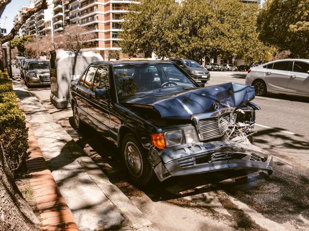 Lyft Passenger Accident Lawyer in Bellerose – car stopped on the side of the road