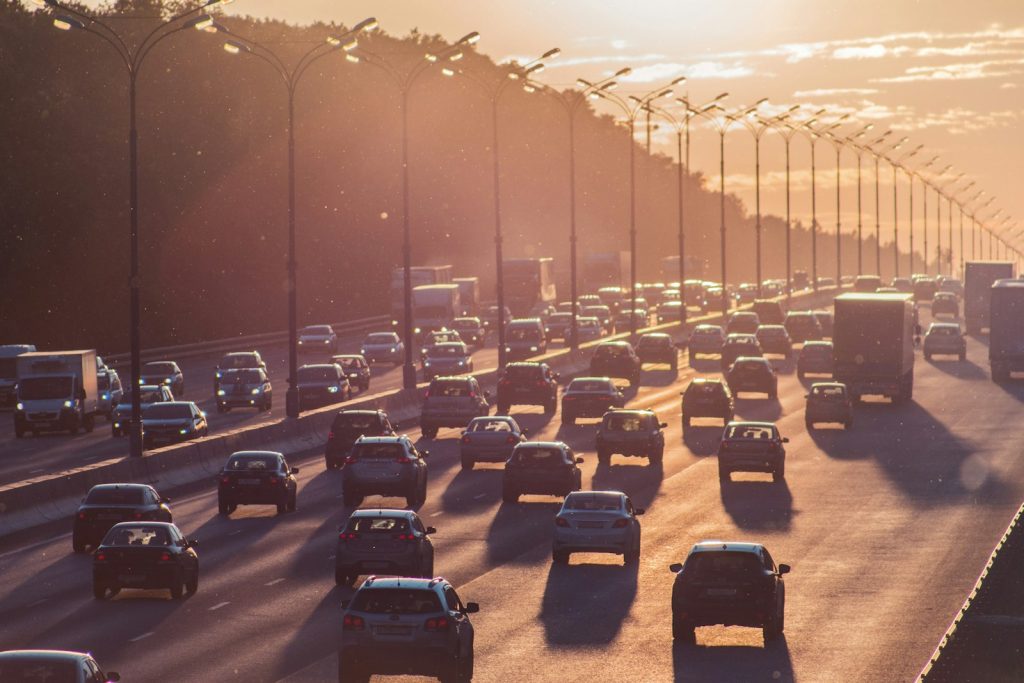Rideshare Accident Lawyer in Bellerose – heavy multi-lane traffic
