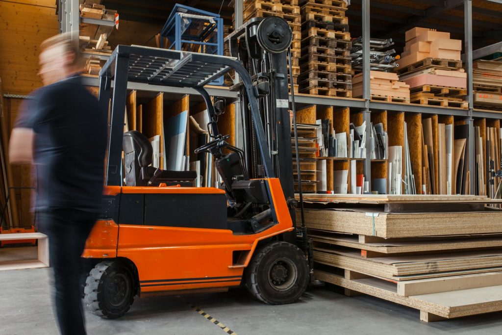 Workplace Accident Lawyer in Bellerose – forklift in a warehouse